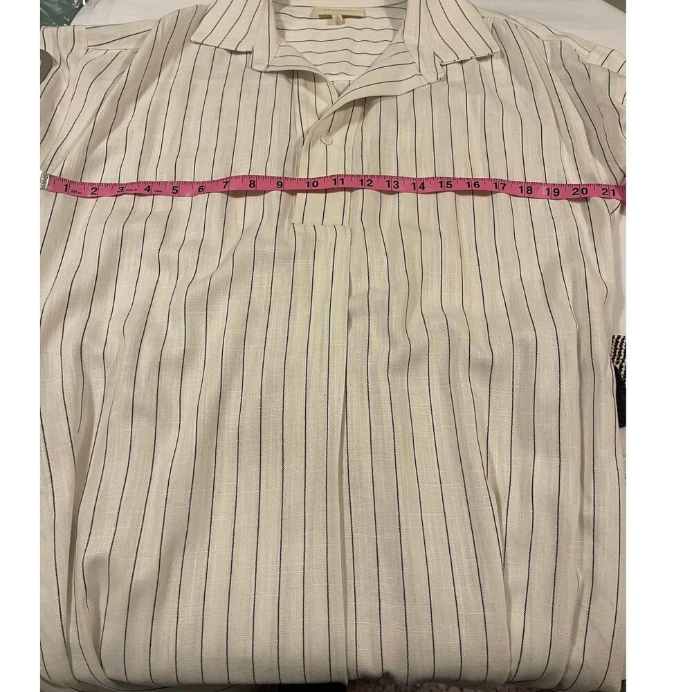 NWOT: Melloday Striped Belted Shirt Dress Size Large - Picture 9 of 10